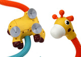 Badleksak badsprinkler giraff med sugkoppar 360° roterbar, 18+ mån