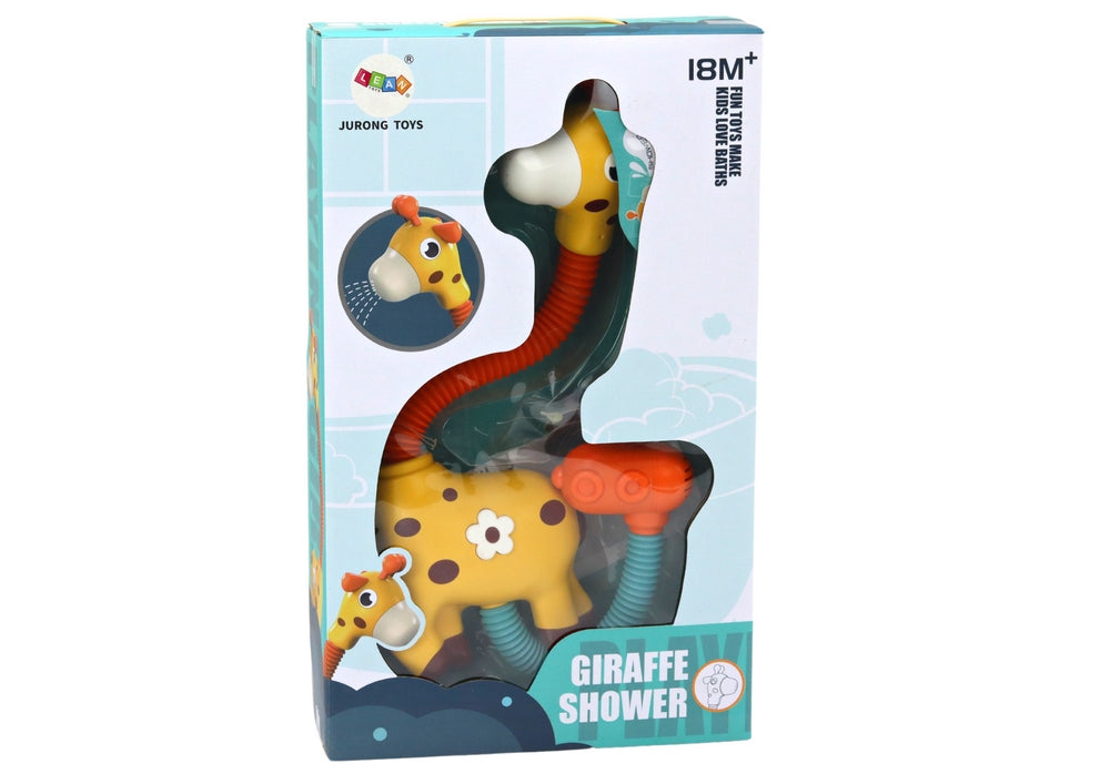 Badleksak badsprinkler giraff med sugkoppar 360° roterbar, 18+ mån
