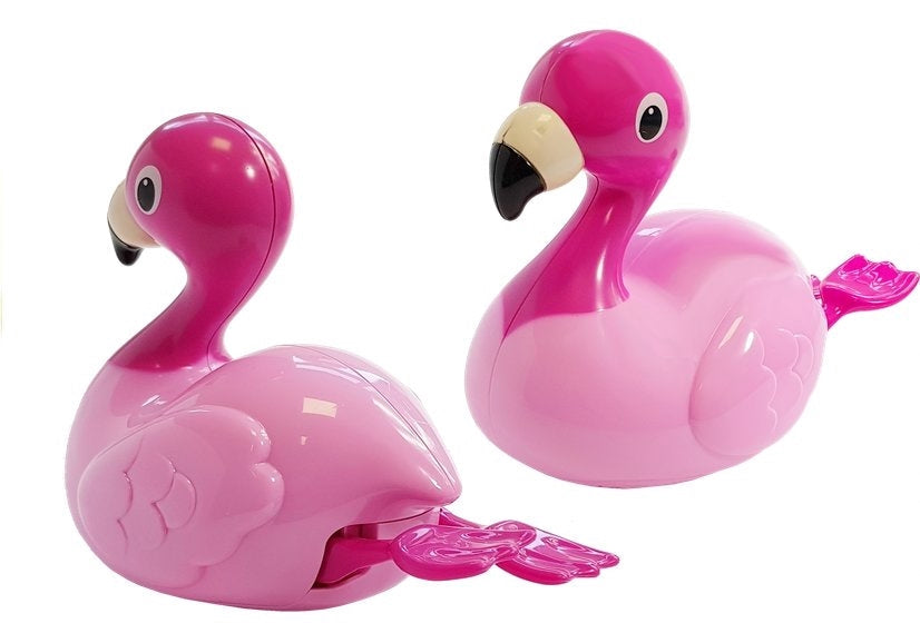Badleksak flamingo rosa flytande för barn