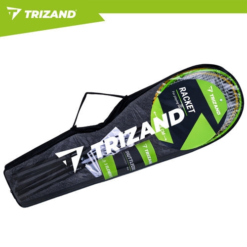 Badmintonset 8 delar med 4 racketar, 3 fjädrar och väska