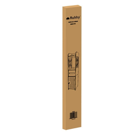 Badrumsskåp vitt 80x20x21 cm låsbart med toalettpappershållare