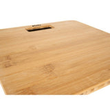 Badrumsvåg LCD 180 kg bambu, kg/lb, 28x28 cm, 2x AAA