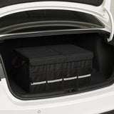 Bagageorganisatör bil 50L 60x35x30 cm med lock reflexband svart