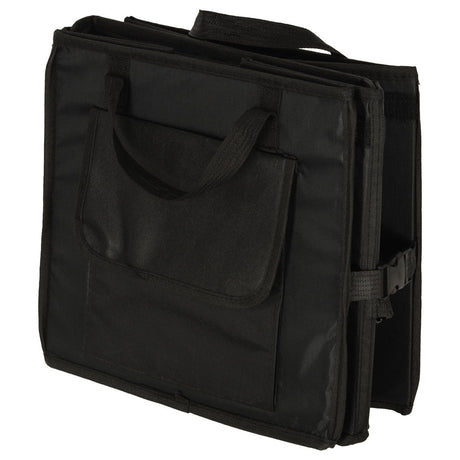 Bagageorganisatör bil 50L 60x35x30 cm med lock reflexband svart