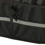 Bagageorganisatör bil 50L 60x35x30 cm med lock reflexband svart
