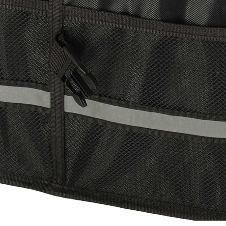 Bagageorganisatör bil 50L 60x35x30 cm med lock reflexband svart
