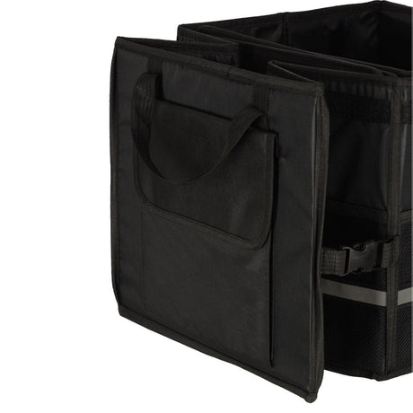 Bagageorganisatör bil 50L 60x35x30 cm med lock reflexband svart