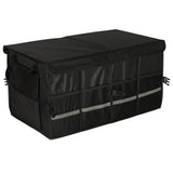 Bagageorganisatör bil 50L 60x35x30 cm med lock reflexband svart