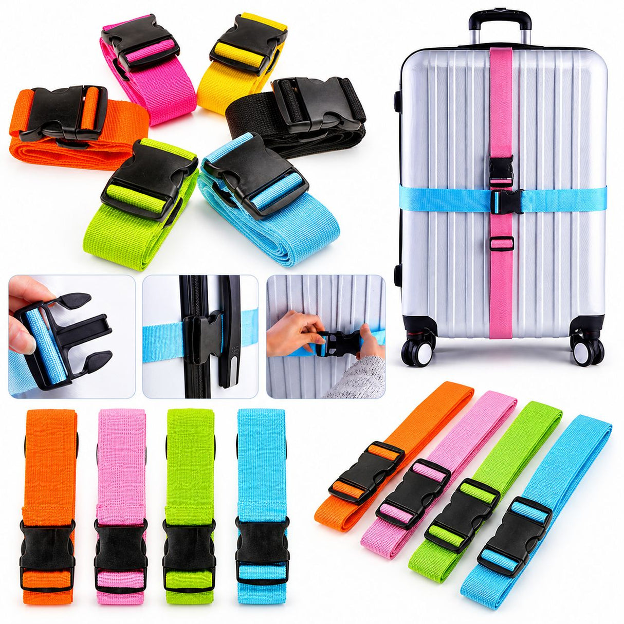 Bagagerem justerbar 95–180 cm, 5 cm bred