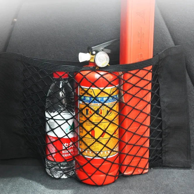 Bagagerumsnät/organisatör 20x26 cm med 1 ficka inkl. monteringskit