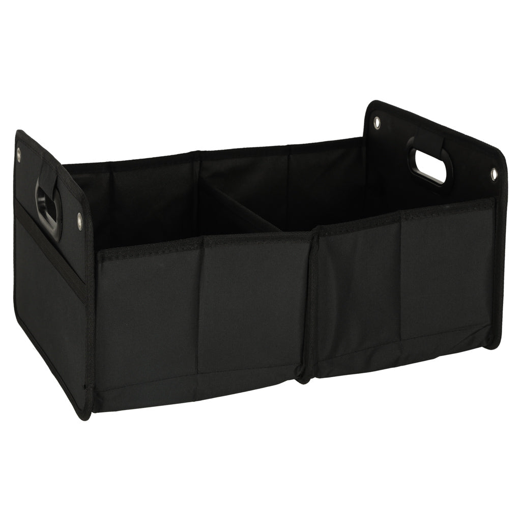 Bagagerumsorganiserare bil 2 fack + nätficka svart 47x44 cm