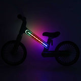Balanscykel 12" med LED-ljus 20 lägen, marinblå, 2+ år