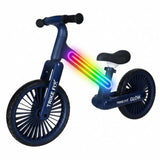 Balanscykel 12" med LED-ljus 20 lägen, marinblå, 2+ år