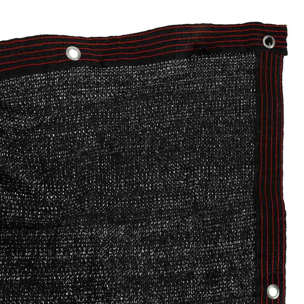 Balkongskydd insynsskydd i PVC-nät svart 105x700 cm med buntband
