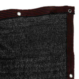 Balkongskydd insynsskydd i PVC-nät svart 105x700 cm med buntband