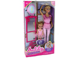 Ballerinadockor mor och barn med spegel 2-pack 31 cm/11 cm