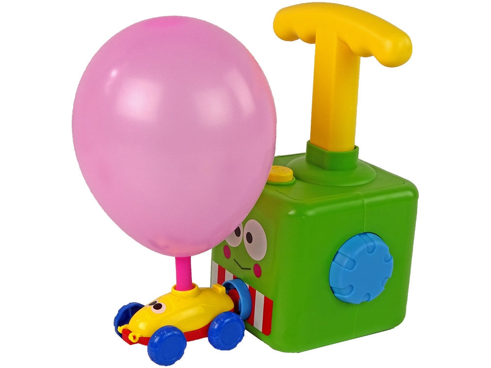 Ballongdriven bilbana med avfyrare 2 bilar + ballonger, 3+ år