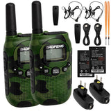 Baofeng BF-T6 walkie talkie set 2-pack 2 km grön kamouflage