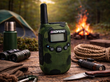 Baofeng BF-T6 walkie talkie set 2-pack 2 km grön kamouflage