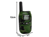 Baofeng BF-T6 walkie talkie set 2-pack 2 km grön kamouflage