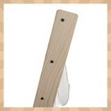 Barnbokhylla i trä/tyg 6 fack 79 cm natur 79x62,5x30 cm