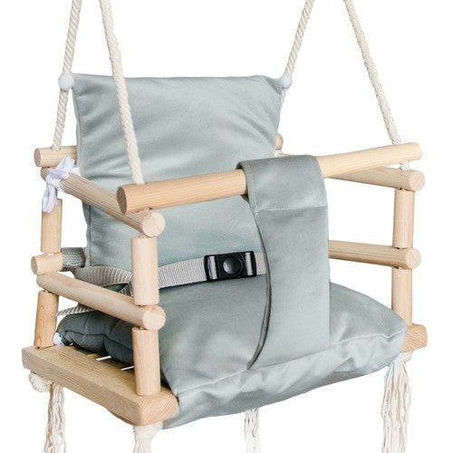Barngunga inomhus/utomhus från 12 mån, grå, max 25 kg 34x34x26