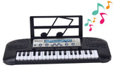 Barnkeyboard 37 tangenter med mikrofon och stativ, 4 ljud, 3+ år