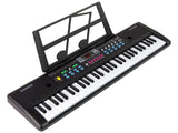 Barnkeyboard 61 tangenter med mikrofon och nothållare, från 3 år