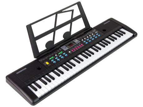 Barnkeyboard 61 tangenter med mikrofon och nothållare, från 3 år