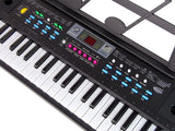 Barnkeyboard 61 tangenter med mikrofon och nothållare, från 3 år
