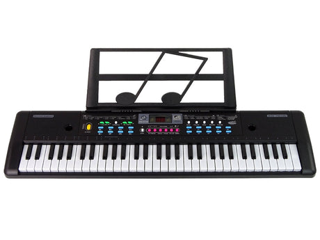 Barnkeyboard 61 tangenter med mikrofon och nothållare, från 3 år