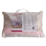 Barnleketøy husform rosa/grå 130x100x120 cm med LED-ljusslinga 3 m