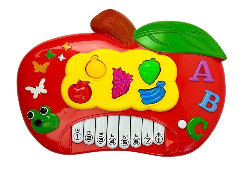 Barnpiano med mikrofon 8 tangenter, telefonanslutning, från 3 år