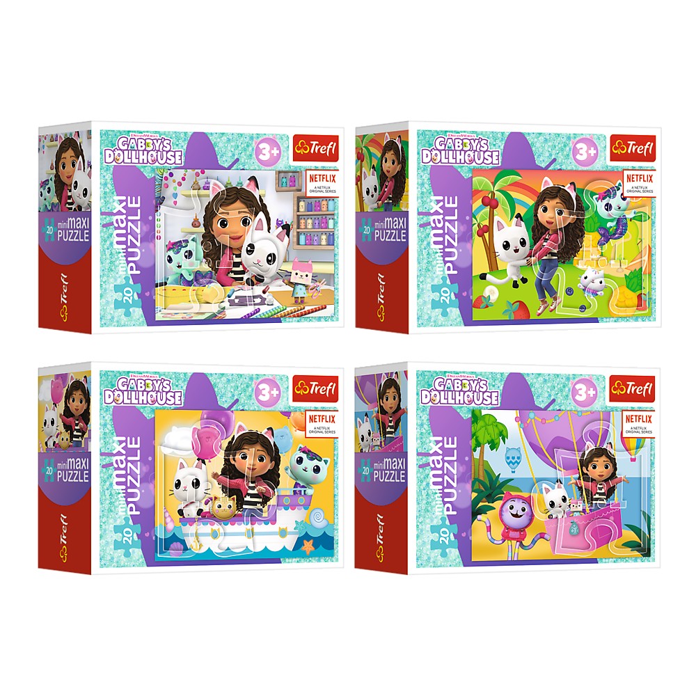 Barnpussel 20 bitar miniMaxi "Colorful Day with Gabby"