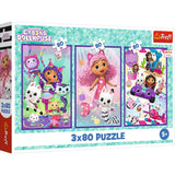 Barnpussel 3-pack 80 bitar Gabby’s Dollhouse Colorful Days 275x180 mm