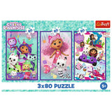 Barnpussel 3-pack 80 bitar Gabby’s Dollhouse Colorful Days 275x180 mm