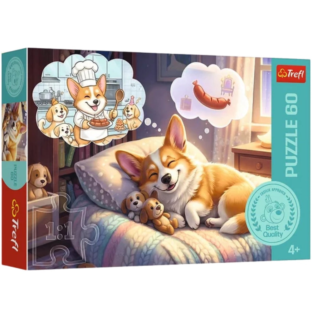 Barnpussel 60 bitar Corgi in Dreamland 24x34 cm