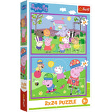Barnpussel Peppa Pig 2x24 bitar "Peppa on the Playground" 275x180 mm