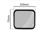 Barnspegel för bil till nackstöd 25x7,5 cm 360° justerbar svart
