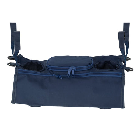 Barnvagnsorganizer väska marinblå 36x12x13 cm med flaskhållare