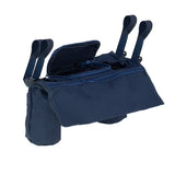Barnvagnsorganizer väska marinblå 36x12x13 cm med flaskhållare