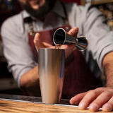 Bartenderset 6 delar i rostfritt stål, shaker 700 ml med sil