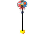Basketset för barn 115 cm med boll och pump, hopfällbart från 3 år