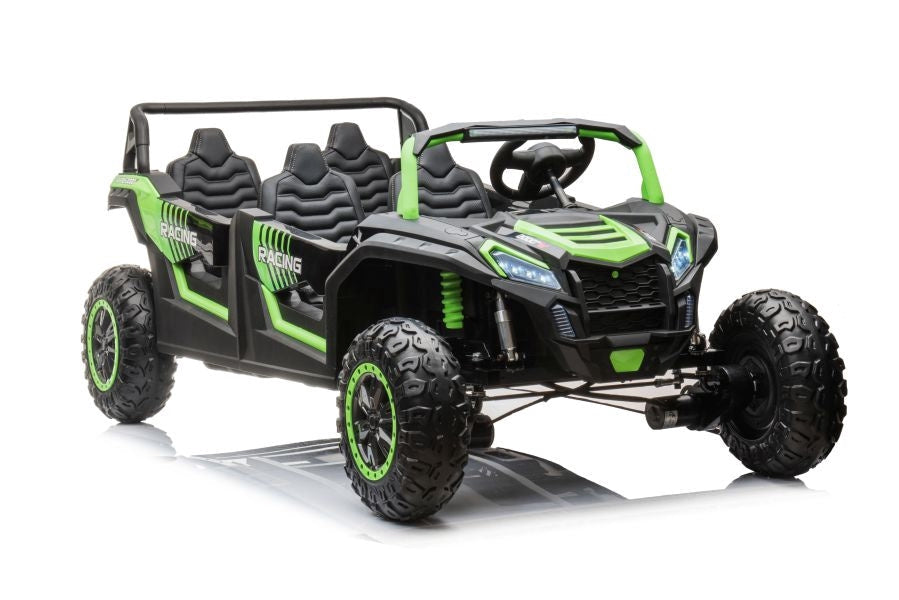 Batteribil 4x4 24V grön terrängbuggy A033