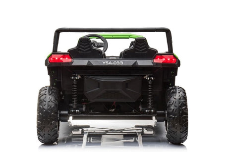 Batteribil 4x4 24V grön terrängbuggy A033