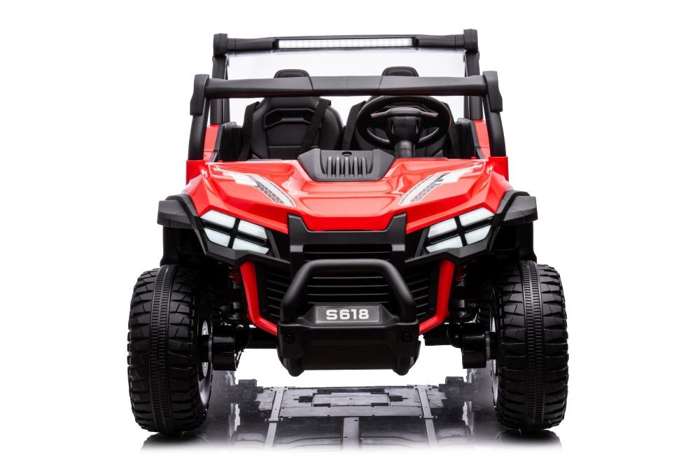 Batteribil 4x4 för barn röd 38 kg
