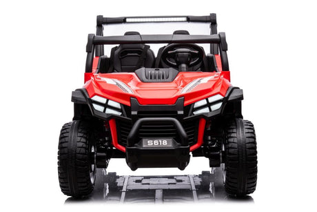 Batteribil 4x4 för barn röd 38 kg