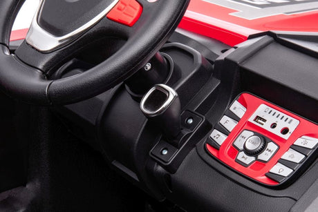 Batteribil 4x4 för barn röd 38 kg