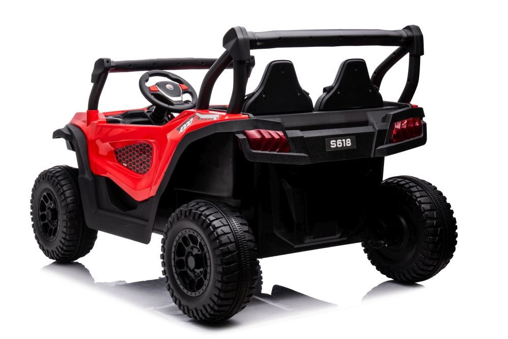 Batteribil 4x4 för barn röd 38 kg
