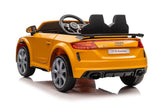 Batteribil Audi TTRS för barn gul 103 cm